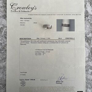 Men’s 10K White Gold Contemporary Ring